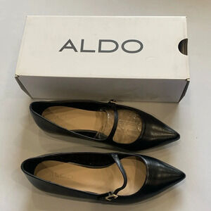 Aldo Women’s Black Vanessa Flat Shoes Size 7.5 NEW IN BOX